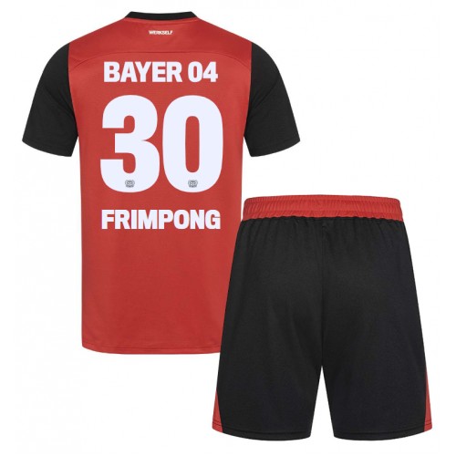 Bayer Leverkusen Jeremie Frimpong #30 Domaci Dres za djecu 2024-25 Kratak Rukav (+ Kratke hlače)